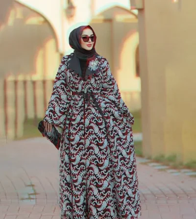 Abaya made of natural Italian leather